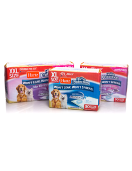 House-break your dog with an absorbent Hartz training pad