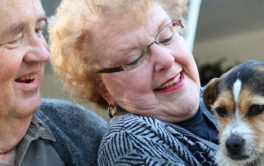 An elderly person can derive many benefits from owning a dog