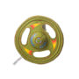 Green wheel shaped nylon toy for dogs, Hartz SKU 3270000766