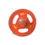Orange wheel shaped nylon toy for dogs, Hartz SKU 3270000766