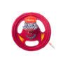 Red wheel shaped nylon toy for dogs, Hartz SKU 3270000766