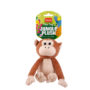 Squeaky dog toy in the shape of a plush monkey, Hartz SKU 3270004353