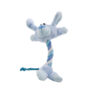 Rope dog toy in the shape of a plush blue rabbit, Hartz SKU 3270004354