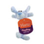Plush blue rabbit and rope toy for small dogs, Hartz SKU 3270004354