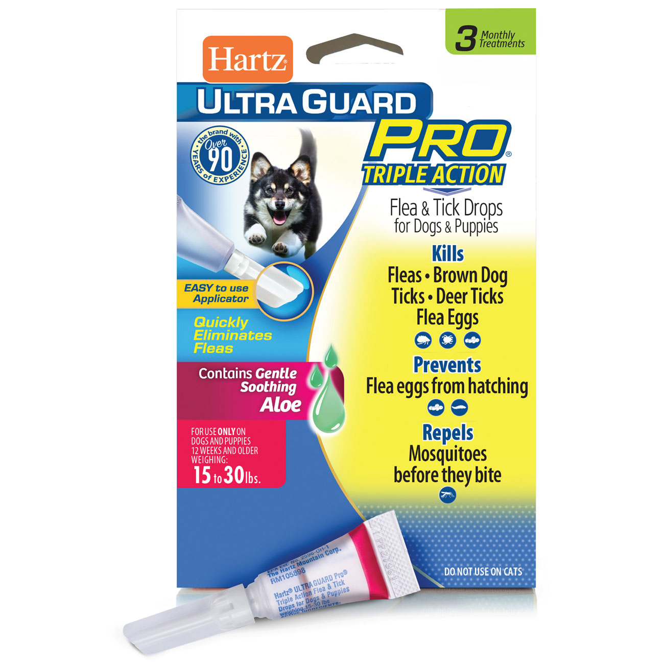 Hartz Ultra Guard Pro Drops for Dogs & Puppies 31-60 lb - Shop Flea & Tick  Treatments at H-E-B