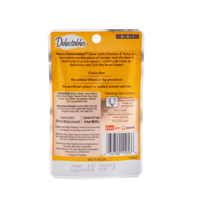 Delectables™ Lickable Treat Stew Chicken & Tuna Hartz