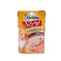 Hartz Delectables Lickable Treat. Front of package picturing cat and stew lickable wet cat treat.
