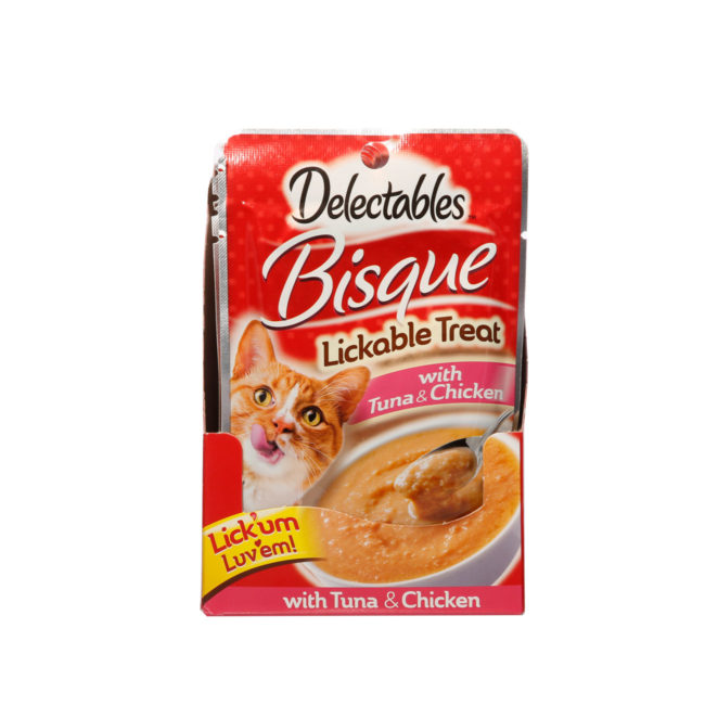 Delectables™ Lickable Treat Bisque Tuna & Chicken Hartz