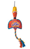 Orange duck chew toy and rope for large dogs, Hartz SKU 3270011577