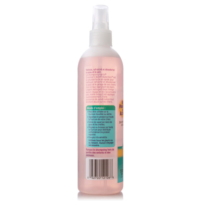 Instructions pour le shampooing pour chien, Hartz SKU 3270012106