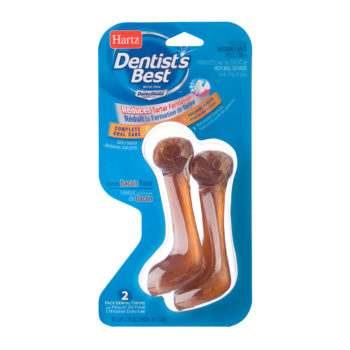 Bone shaped dental chews for dogs, Hartz SKU 3270012340