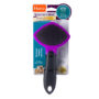 Small purple brush for removing mats in cat's fur, Hartz SKU 3270012411