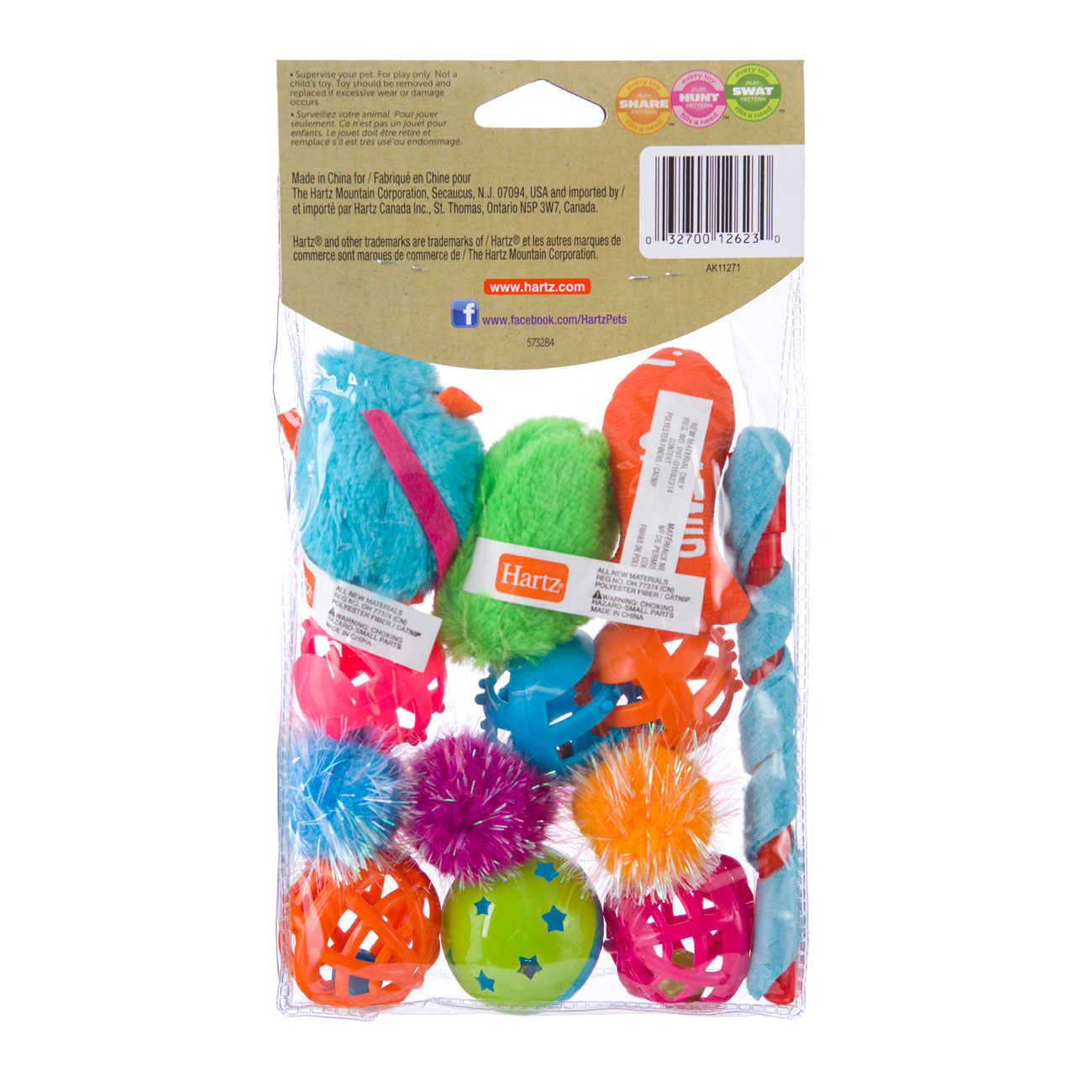 Hartz Just For Cats 13 Piece Variety Pack Cat Toy Hartz
