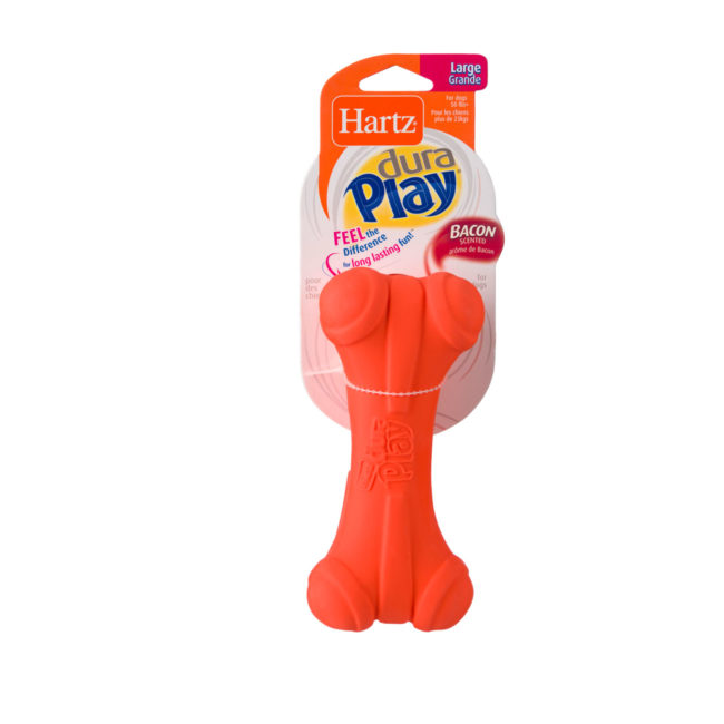 Lightweight orange foam chew toy for large dogs, Hartz SKU 3270014609