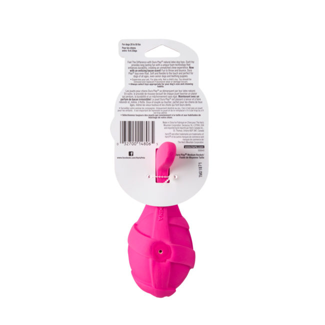 Pink latex chew toy for medium size dogs, Hartz SKU 3270014806