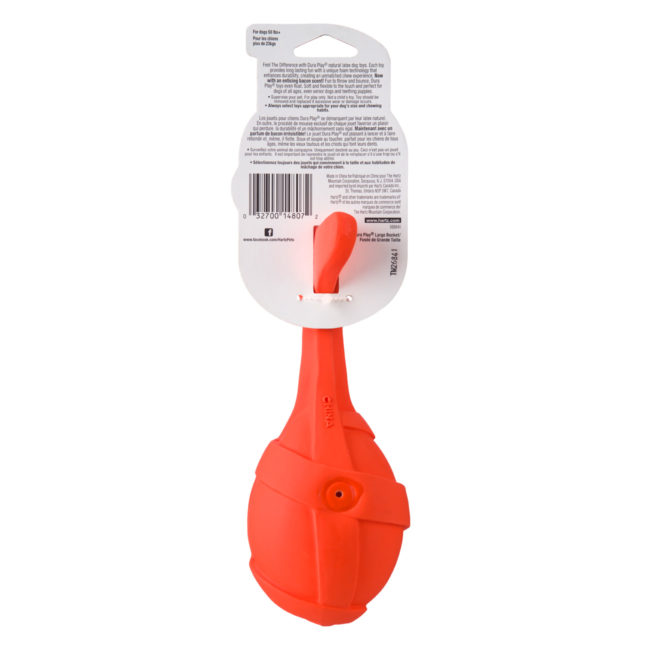 Orange latex chew toy for large dogs, Hartz SKU 3270014807