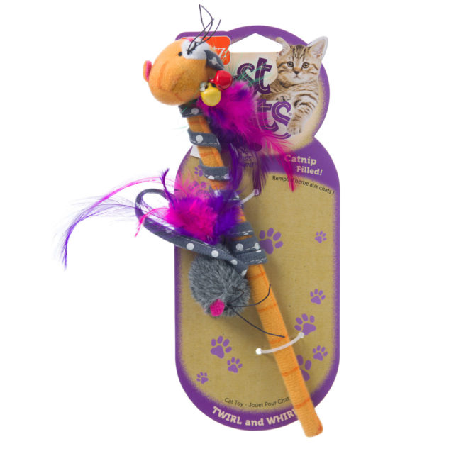 A feathered wand for playing with your cat, Hartz 3270014895