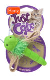 Green plush firefly toy for cats with fun textures, Hartz SKU 3270014948