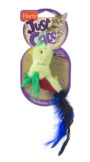 A green chirping plush bird toy for cats, Hartz SKU 3270014952