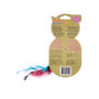 A red feathered cat toy filled with catnip, Hartz SKU 3270014952