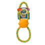 Green and orange cotton rope toy for dogs, Hartz SKU 3270015386