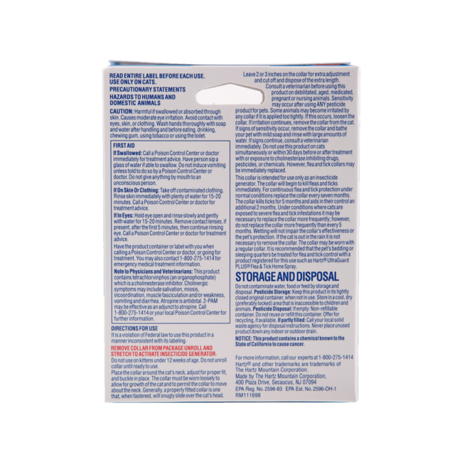 Hartz® UltraGuard® Flea & Tick Collar for Cats and Kittens – White