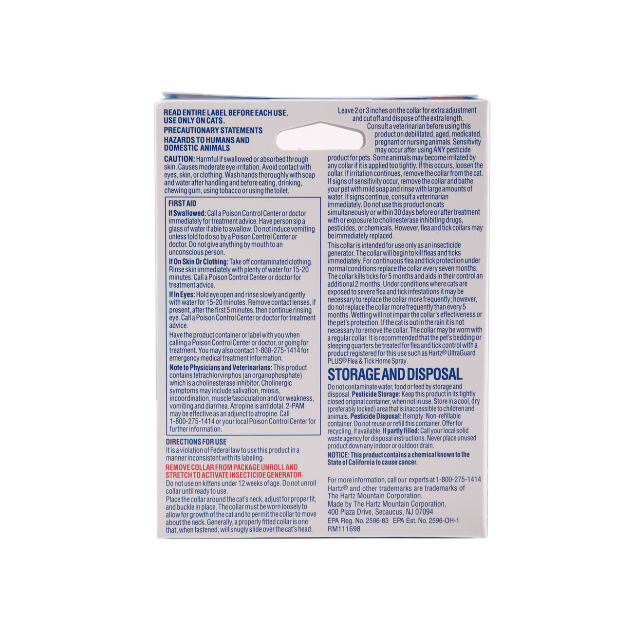 Hartz Ultraguard Flea Tick Collar For Cats And Kittens White