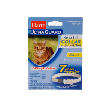 Hartz flea and tick for cats. Cat flea and tick collar. Hartz SKU#3270080483