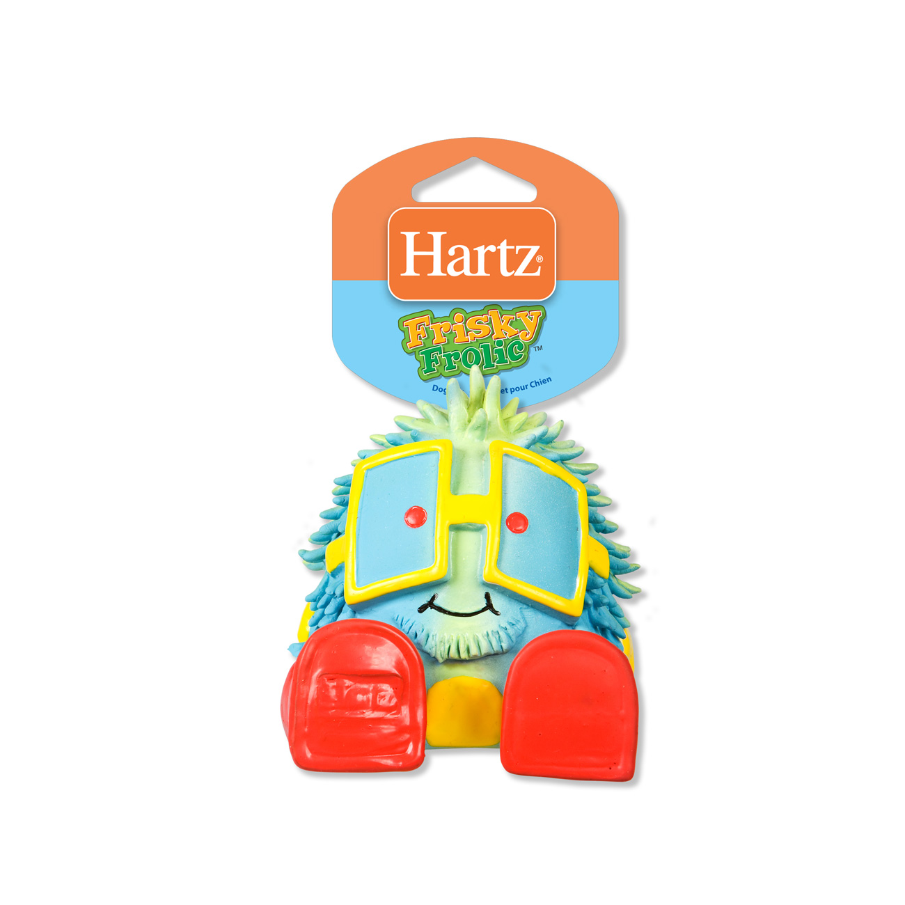 Hartz Frisky Frolic Squeakable Dog Toy Pack of 2 Assorted Characters 1 ea