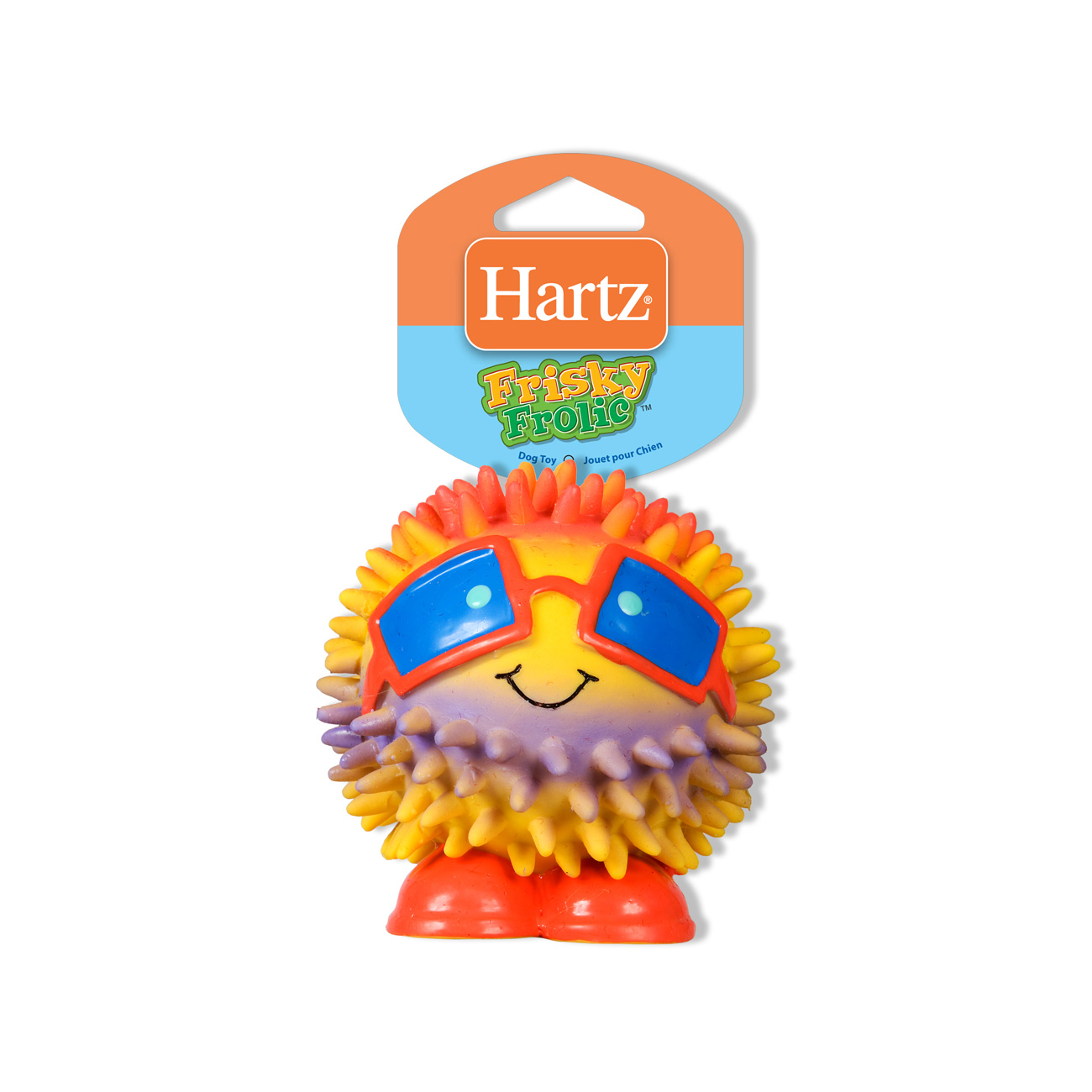 Hartz Frisky Frolic Squeakable Dog Toy Pack of 2 Assorted Characters 1 ea