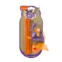 A fishing rod and sparkly orange fish toy for cats, Hartz SKU 3270088538