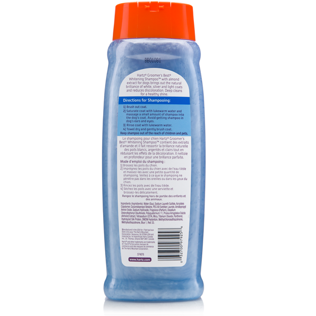 Hartz® GROOMER'S BEST® Whitening Shampoo for Dogs Hartz