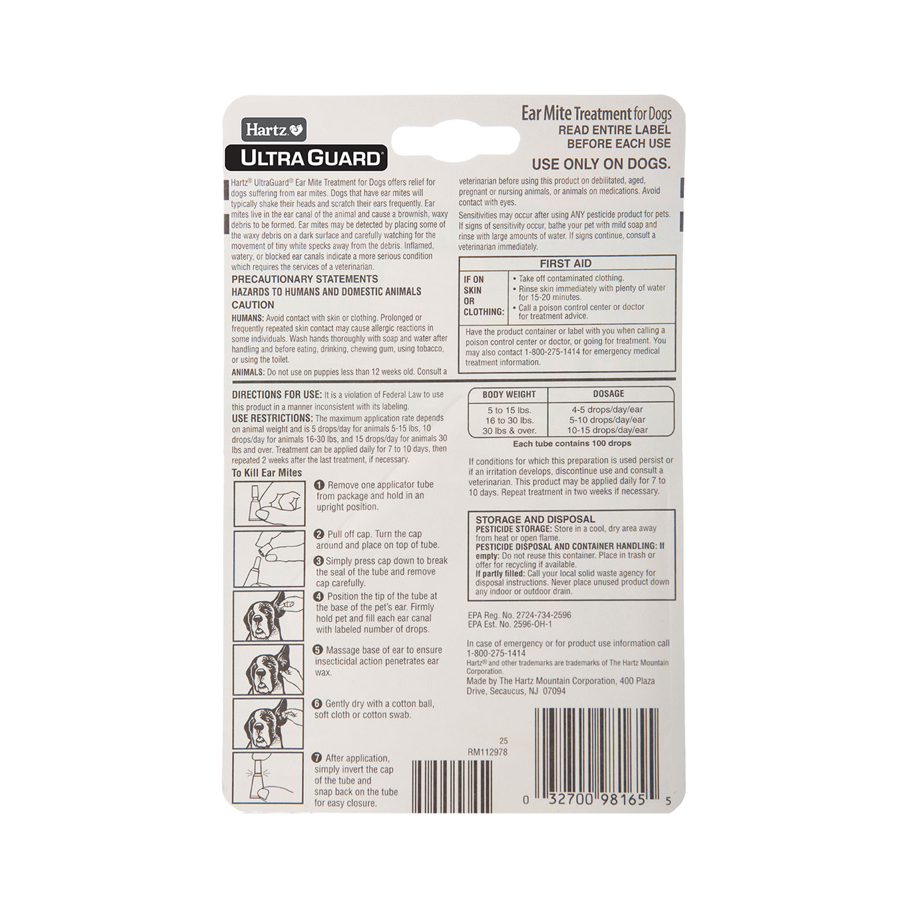 Dog ear mites treatment sales
