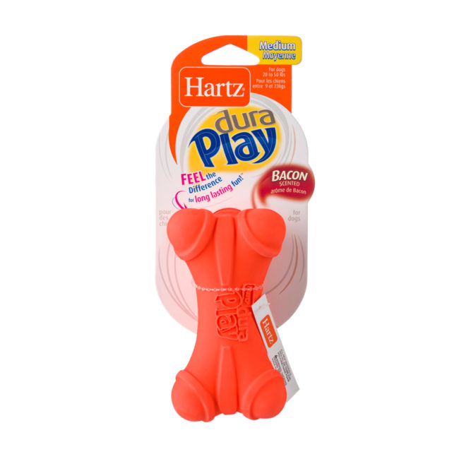 Orange latex toy for teething and senior dogs, Hartz SKU 3270099282