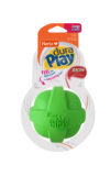 Soft green latex ball chew toy for dogs, Hartz SKU# 3270099393