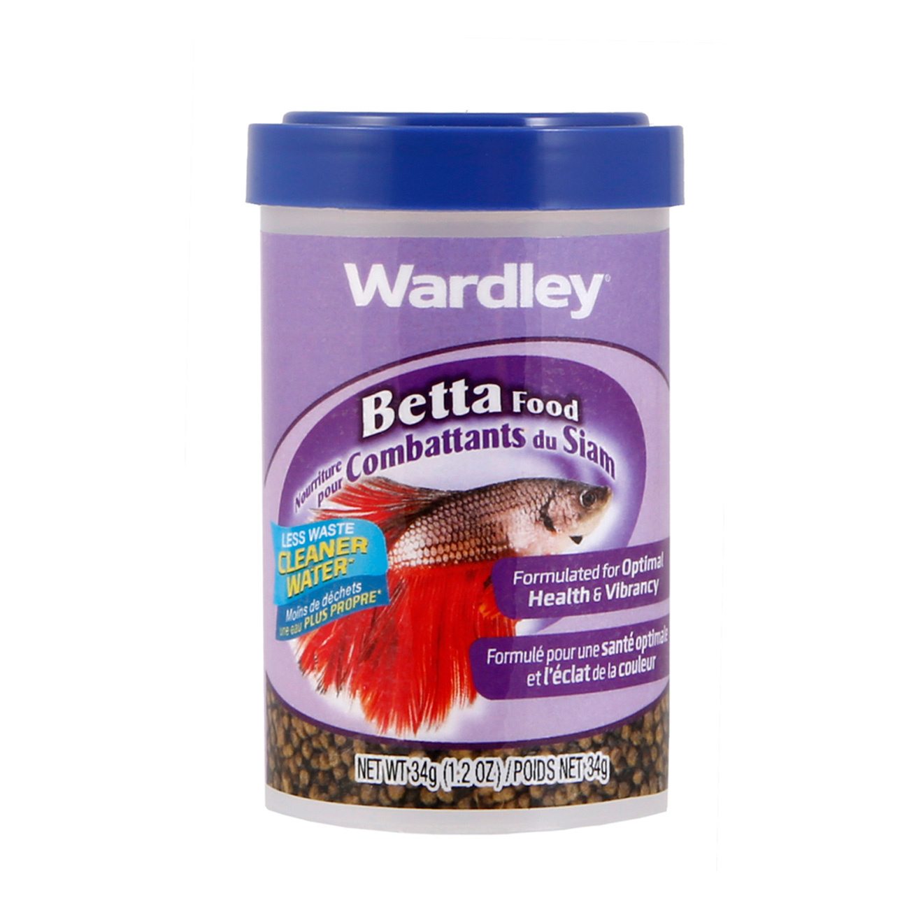 A pellet formula food developed for betta fish, Hartz SKU 4332401648