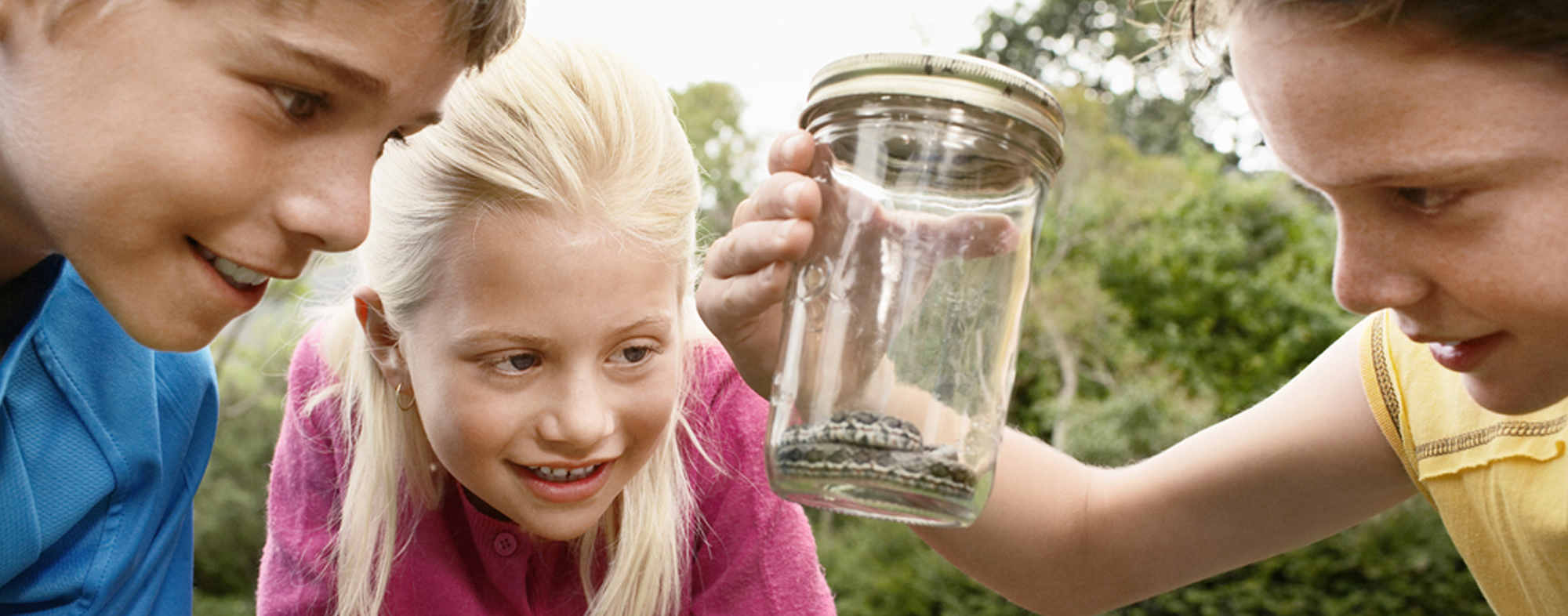 A newly adopted pet reptile, safely bottled in a mason jar held by une fille