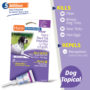 Hartz UltraGuard Plus flea treatment for dogs repels mosquitoes for 30 days.