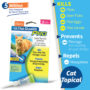 Hartz flea and tick treatment for cats kills fleas, deer ticks, flea eggs, flea larvae.