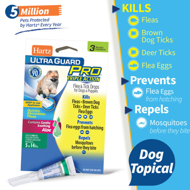 Hartz UltraGuard Pro Drops are a form of flea prevention for dogs.