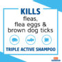 A flea tick treatment that kills fleas, flea eggs and brown dog ticks.