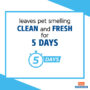 Rid flea shampoo leaves pets smelling clean and fresh for 5 days.