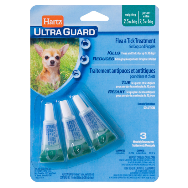 Hartz® UltraGuard® Flea and Tick Treatment for Dogs and Puppies 2.5kg