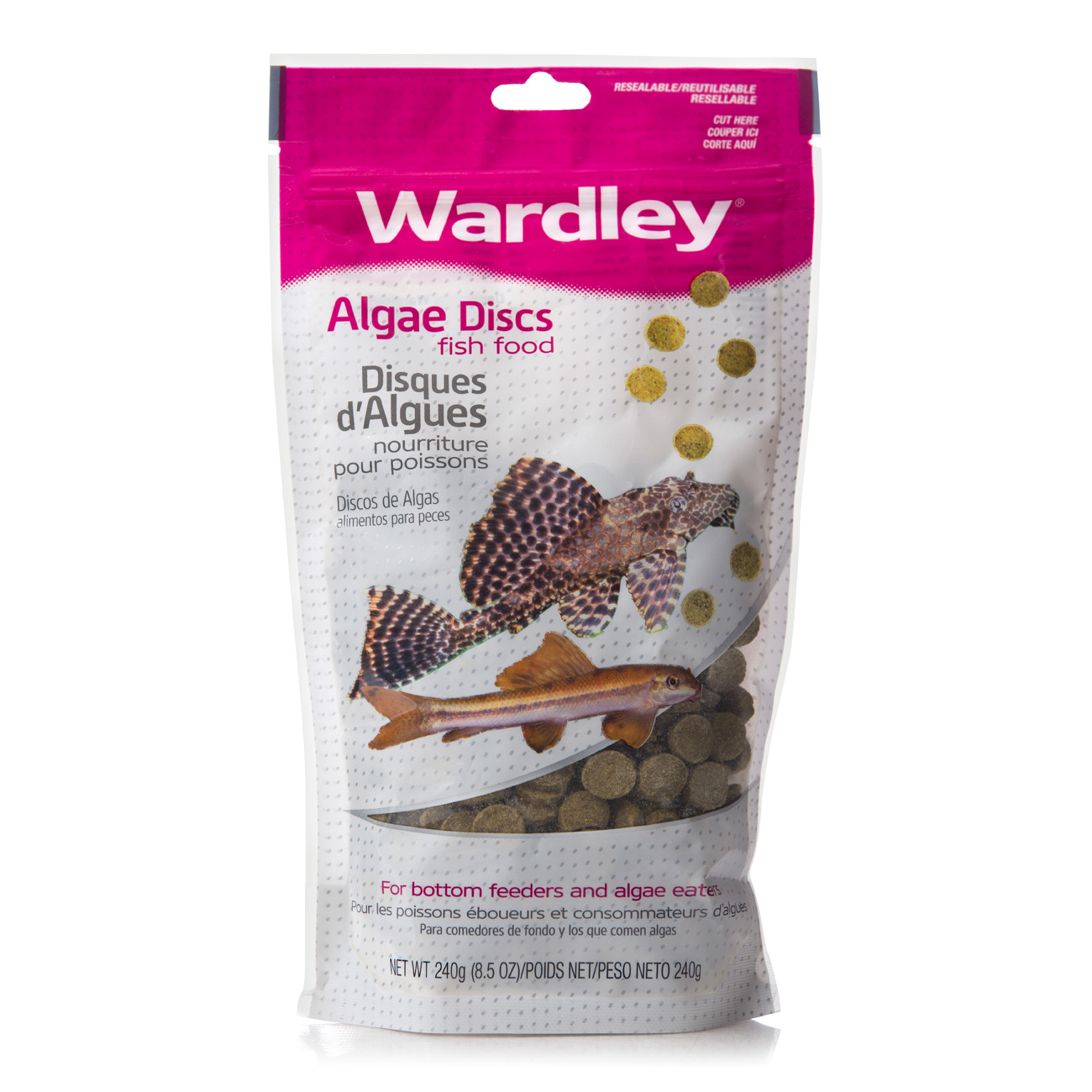 Wardley Algae Disc Fish Food For Bottom And Algae Eaters 8 5oz