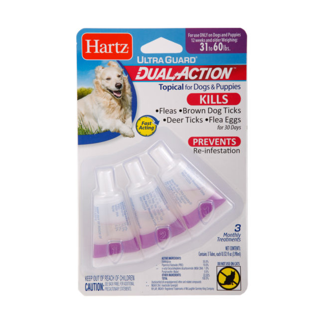 Hartz® UltraGuard® Dual Action™ Topical Flea and Tick Prevention for