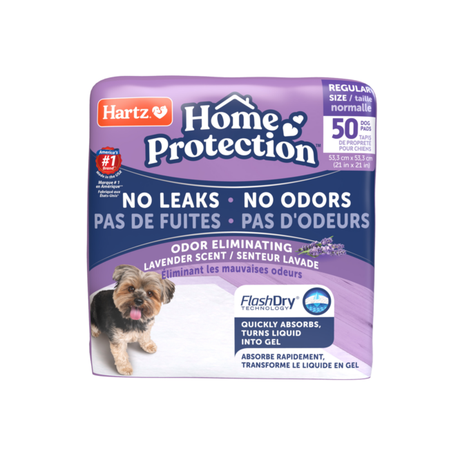 Hartz® Home Protection™ Odor Eliminating Dog Pads 50 Count- Lavender Scent