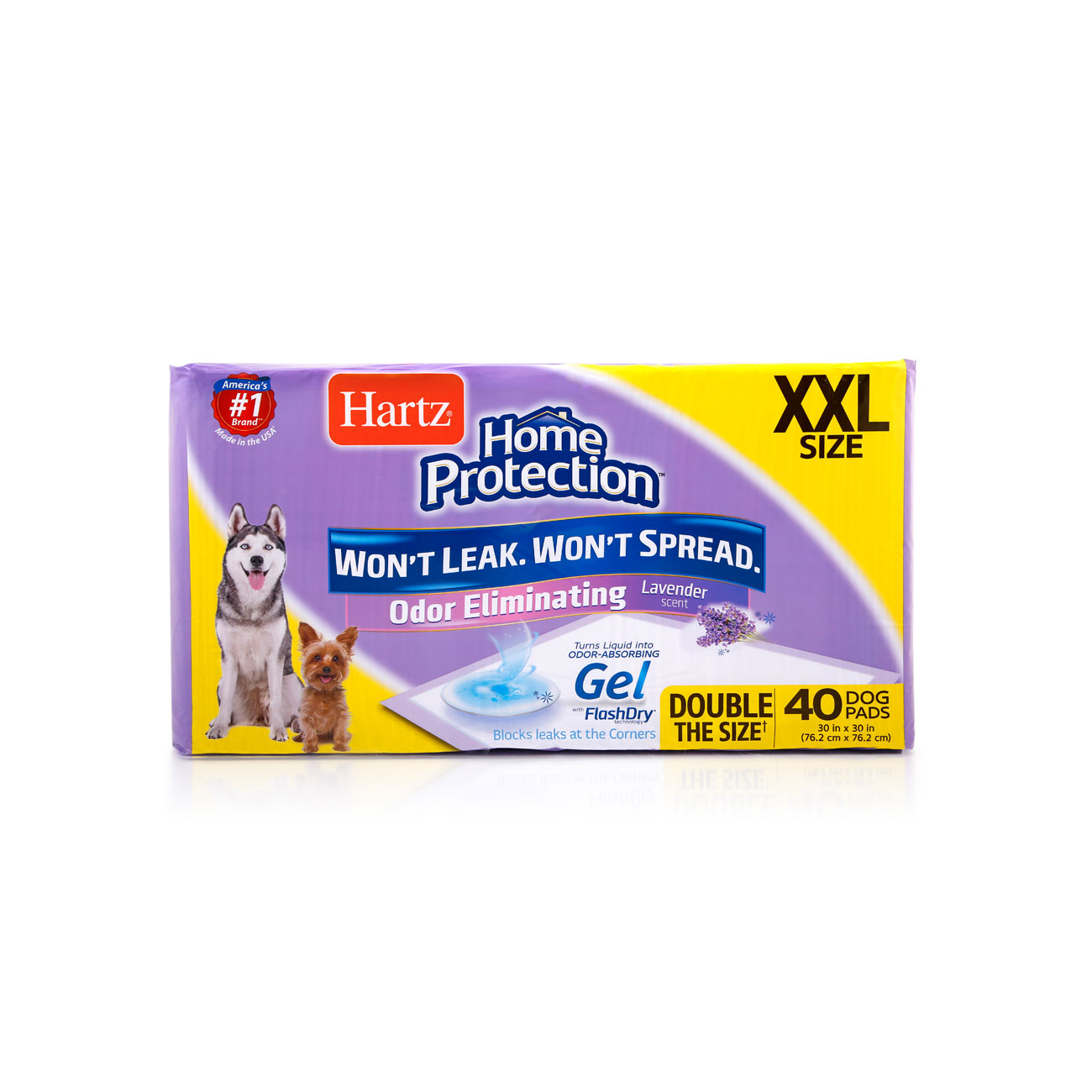 Hartz Home Protection Xxl Odor Eliminating Dog Pads 40 Count Lavender Scent Hartz