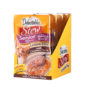 Hartz delectables lickable treat stew senior 10+ with chicken and tuna. Front of carton.