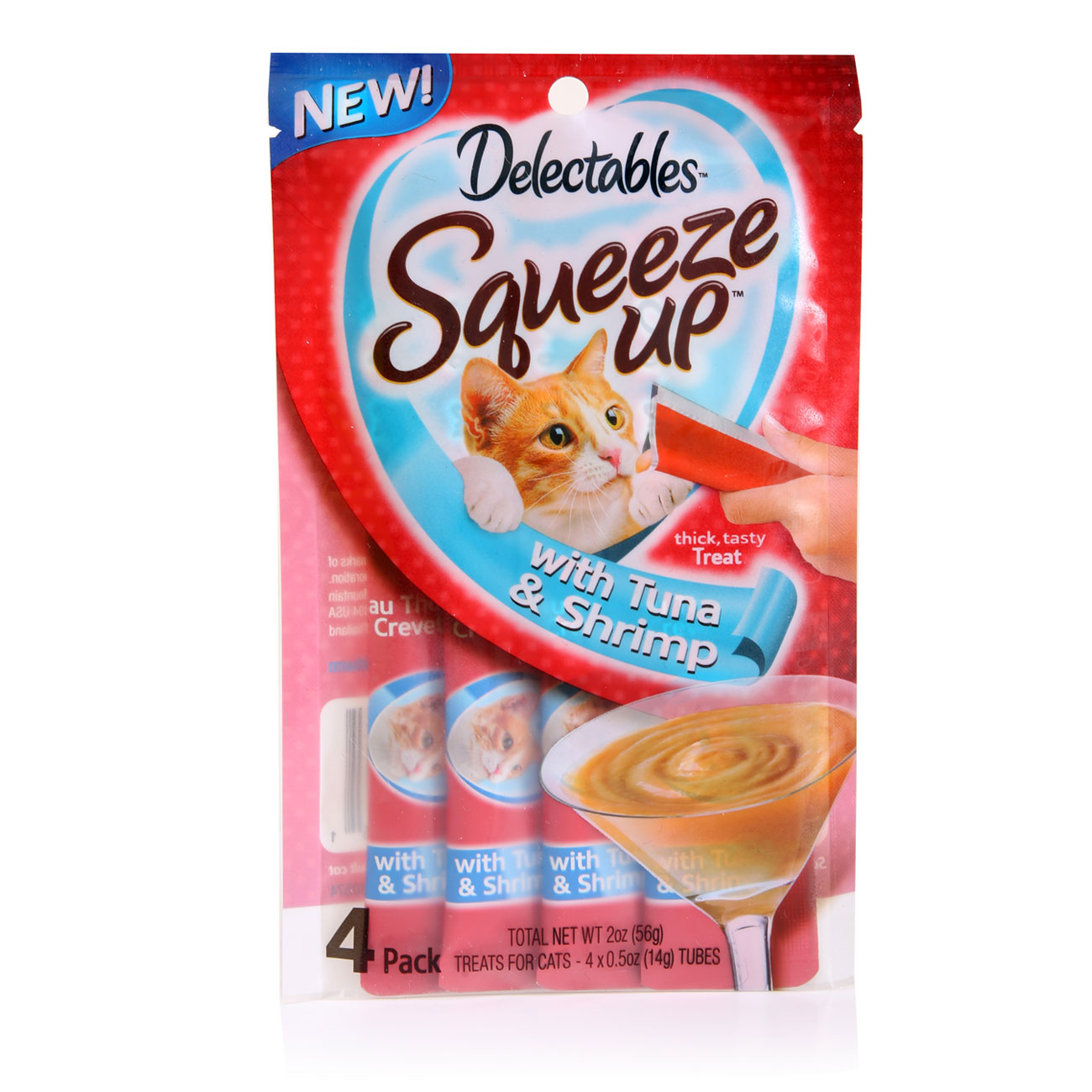 Delectables™ Squeeze Up™ Tuna & Shrimp 4 Count Hartz