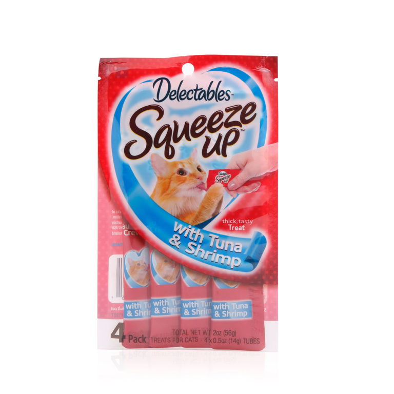 Delectables™ Squeeze Up™ Tuna & Shrimp 4 Count Hartz